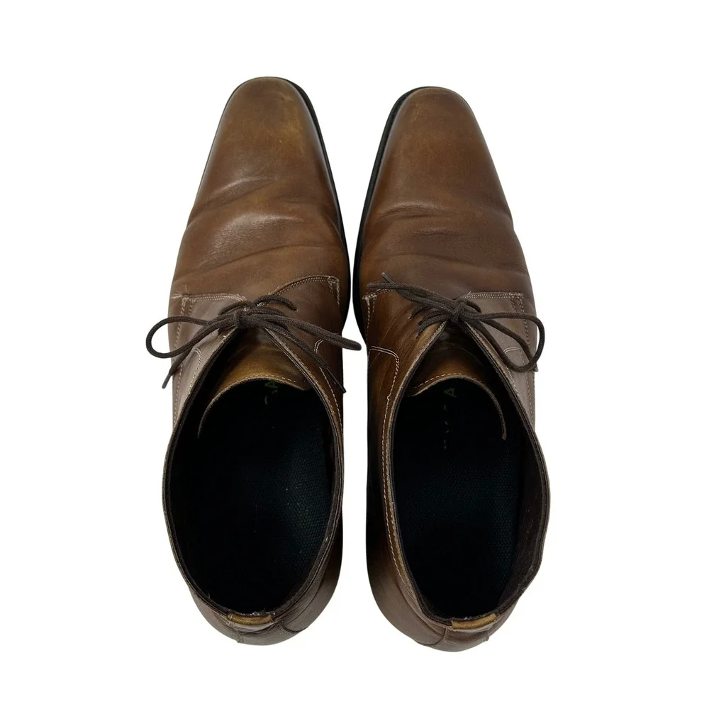 Mezlan Mens Brown Leather Chukka Boots Lace Up Ankle 18154 Size 10 M